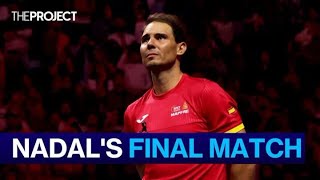 Rafael Nadal Plays Final Tennis Match [upl. by Refinneg]