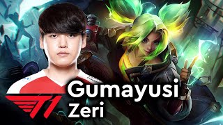 Gumayusi picks Zeri [upl. by Eseela8]