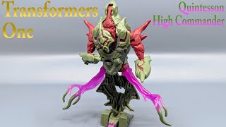 Chucks Reviews Transformers One Prime Changers Quintesson High Commander [upl. by Eedyah]