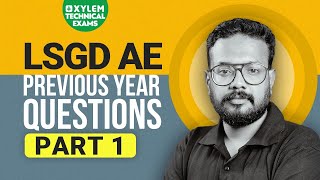 LSGD AE  PYQ Discussion  Part 1  Civil Engineering  Free classes Xylem Technical Exams [upl. by Lissi]