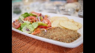 Cocina vegana Milanesas de champiñones  Sale el Sol [upl. by Ecnarolf]