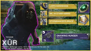 XUR New Location and Good Roll 76 Hunter Build Liars Handshake for sale Destiny 2 The Final Shape [upl. by Euqinamod]