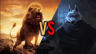 ASLAN VS LOBO CAÇADOR  Bem vs Mau [upl. by Lj181]