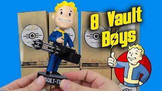 Opening 8 Mystery Vault Boy Bobbleheads [upl. by Ramyar]