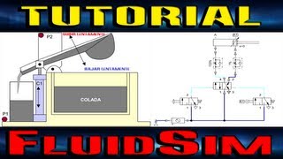 Tutorial Festo FluidSim Accionamiento de una cuchara de colada [upl. by Lavro742]