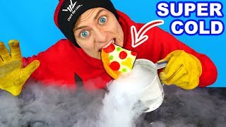 WORLDS COLDEST GUMMY FOOD LIQUID NITROGEN [upl. by Annuahs]