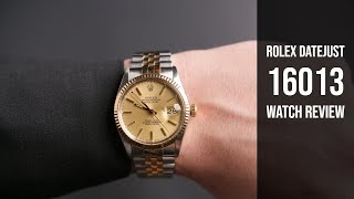 Mens Rolex 16013 Datejust Watch Review  Bobs Watches [upl. by Griswold87]