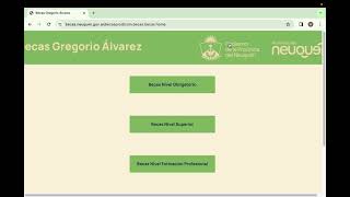 EducaNeuquén  Tutorial de Inscripción para el Plan Provincial de Becas quotGregorio Álvarezquot [upl. by Eartha]