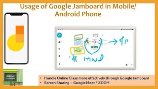 Usage of Google Jamboard in Mobile Android Phone [upl. by Esiuole]