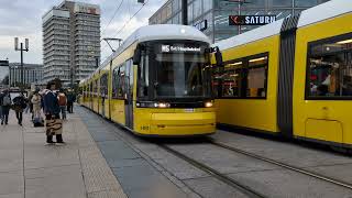 🇩🇪 Berlin Trams  BVG Bombardier Flexity Berlin GT8 ZR Tram 2024 [upl. by Davena]