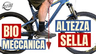 Altezza arretramento sella bici e principi di base di Biomeccanica  MTBT [upl. by Laurice145]