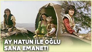 Tolga Türk Filmi  Deli Tuğrul Ay Hatunu ve Oğlunu Tolgaya Emanet Ediyor [upl. by Hnahk509]