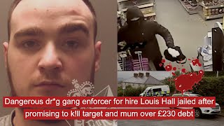 Dangerous gang enforcer for hire Louis Hall jailed after promising to kll target and mum over £230 [upl. by Orfurd]