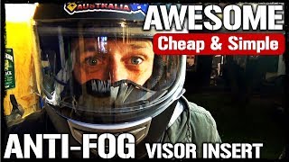 AntiFog Motorcycle Visor Insert [upl. by Emmerie]