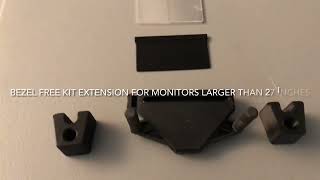 Bezel free kit extensions for monitors larger than 27 inch solution link in the description [upl. by Siletotsira]