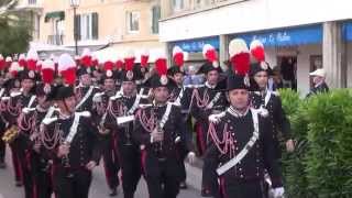 la fanfara dei carabinieri per il 200° aniversario a Portoferraio [upl. by Ahsrat]