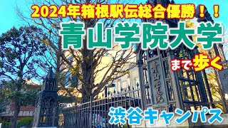 【表参道】２０２４年箱根駅伝総合優勝！青山学院大学まで裏道を歩く [upl. by Verras]