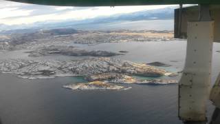 Flug Leknes Bodoe Lofoten Februar 2014 [upl. by Michelsen412]