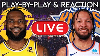 Los Angeles Lakers vs New York Knicks LIVE PlayByPlay amp Reaction [upl. by Mcdade483]