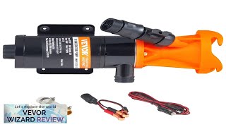 VEVOR RV Portable Macerator Pump 12V 12GMP Quick Release RV Waste Pump Review [upl. by Turk]