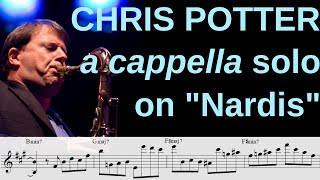 Chris Potter Transcription Nardis a cappella bachified [upl. by Parfitt49]