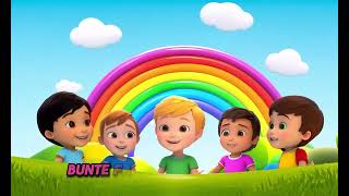 Regenbogen Lied  Kinderlieder  zum mit singen mit Text [upl. by Ssor]