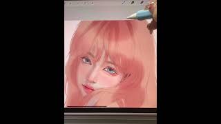 Drawing on a tablet is really easy 🎨✨ painting digitalart [upl. by Nirtiac]