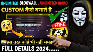 CUSTOM कैसे बनाते हैं 2024  FREE FIRE CUSTOM KAISE BANATE HAI  HOW TO CREATE CUSTOM IN FREE FIRE [upl. by Hamner222]