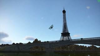 IL2 FLYING CIRCUS IV EIFFEL TOWER FLY THROUGHS [upl. by Gawlas]