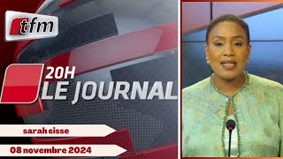 JT Français 20h du 08 Novembre 2024 présenté par Sarah CISSE [upl. by Annalla]