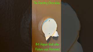 Repair Holes in the Wall after Removing Wall Fixture Drywall Repair shorts drywall sheetrock [upl. by Mailliwnhoj]