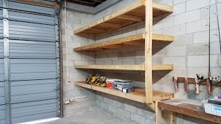 Building STRONG 2x4 Storage Shelves in Garage [upl. by Catlaina]