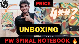 Unboxing Physics Wallah Spiral Notebooks 📚Honest review Worth it or Not [upl. by Dunston]