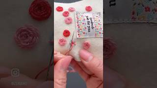 How to do woven Rose Stitch  Easy Beginner Embroidery [upl. by Strong]