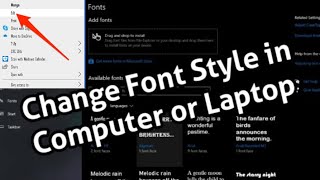 How To Change Font Style in Window in 2023  How to change the Windows system font [upl. by Redmund151]