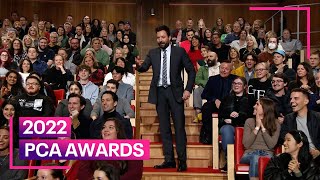 Jimmy Fallon Accepts PCAs Win From Tonight Show Taping  E News [upl. by Lednahs920]