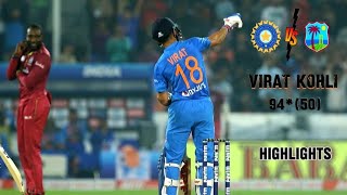 Virat kohli master class against west indes in a run chase👑 [upl. by Herrick]