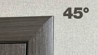 How to install 45 degree architraves on doors DIY [upl. by Naliorf245]