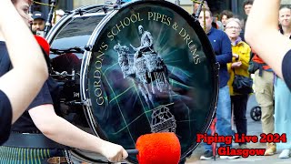 Gordons School Pipe Band  Piping Live 2024 [upl. by Odlawso]