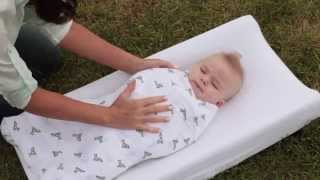 How to Swaddle a Newborn  Easy Baby Wrap Technique aden  anais [upl. by Hun]