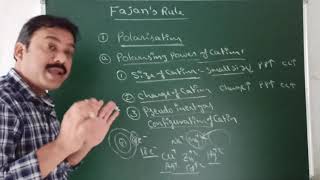 FAJANS RULE  Chemical bonding  for mains neet and adv  English and Telugu [upl. by Neelyad]