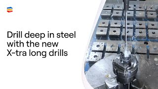 Deep Hole Drilling with the Seco XTra Long Solid Carbide Drill  Seco Tools [upl. by Kylen342]