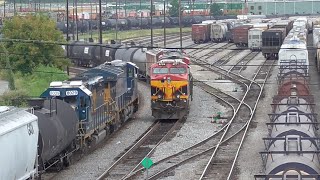 3T Atlantas Big CSX and NS Yards Tilford and Inman Atlanta GA 09022016 ©mbmars01 [upl. by Iraam]