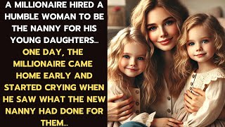 A Millionaire Hired a Humble Nanny for His Daughters He Came Home Early and Was Moved to Tears [upl. by Ydde]