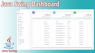 Java Swing UI Design  Create Dashboard with Netbeans using Java Swing [upl. by Dupuy]