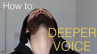 How to make your voice DEEPER  4 Steps [upl. by Latini]