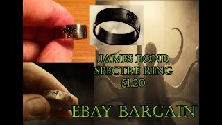 James Bond Spectre Movie Ring £1 20 Ebay Bargain [upl. by Llehcim381]