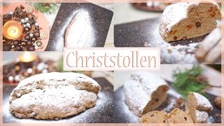 Stollen backen  gesunder Christstollen selber machen  schnelles amp einfaches Rezept zu Weihnachten [upl. by Batruk375]