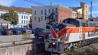 The Stourbridge Line 3PM Train Leaving Honesdale Station 10122024 [upl. by Pylle]