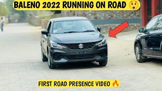 First Video Of NEW BALENO 2022 Running On Road 😍 Baleno 2022 Road Presence Looks Killer 💥 [upl. by Pollux]